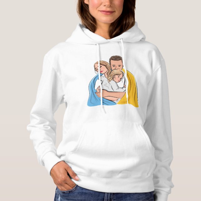 ukrainische Liebe Hoodie (Vorderseite)