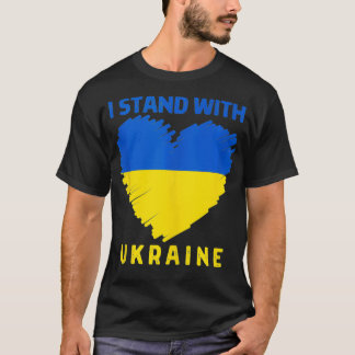 Ukrainische Lover Ich stehe mit der Ukraine Herzkl T-Shirt