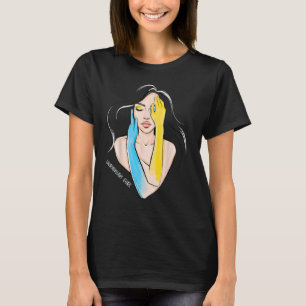 Ukrainische Mädchen Frauen, Ukraine-Flagge Prix Pa T-Shirt