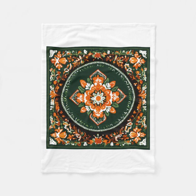 Ukrainische Muster-Decken Fleecedecke (Vorderseite)