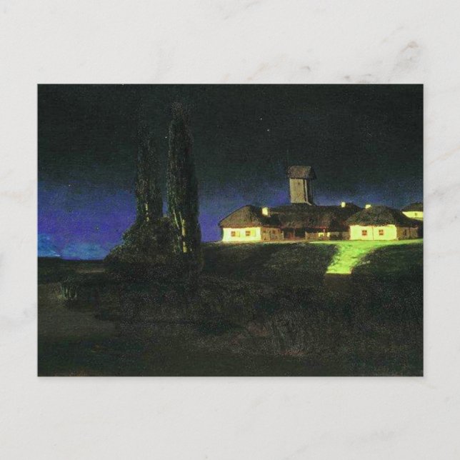 Ukrainische Nacht von Arkhyp Kuindzhi Postkarte (Vorderseite)