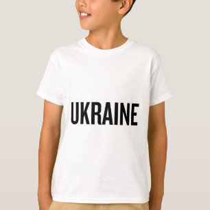Ukrainische Nationalflagge Farbe Gelb T-Shirt