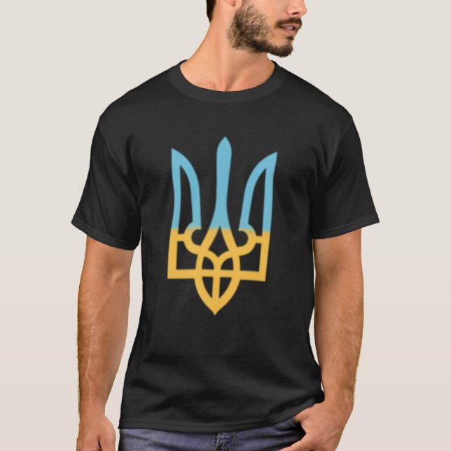 Ukrainische Nationalsymboltrident I steht mit der  T-Shirt (Vorderseite)