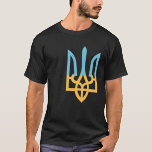 Ukrainische Nationalsymboltrident I steht mit der  T-Shirt