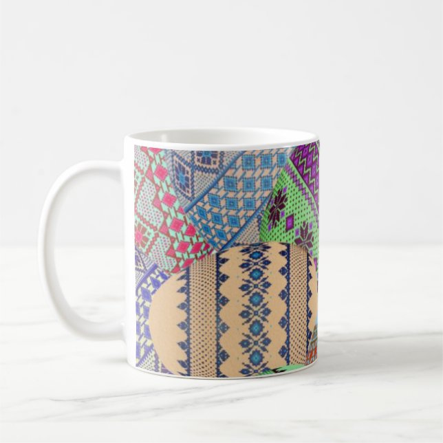 Ukrainische Ostereier (Pysanky) Kaffeetasse (Links)