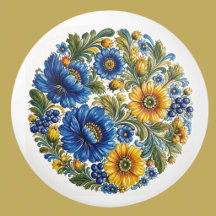 Ukrainische Petrykivka-Blumen-Volkskunst-Keramikkn