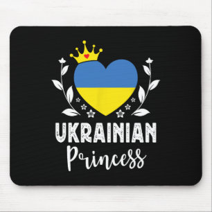 Ukrainische Prinzessin Ukraine-Flagge Stolze Ukrai Mousepad