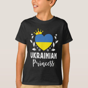 Ukrainische Prinzessin Ukraine-Flagge Stolze ukrai T-Shirt