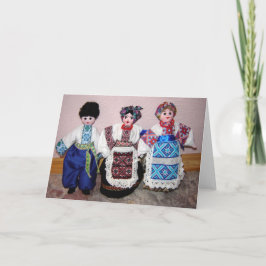 Ukrainische Puppen Karte