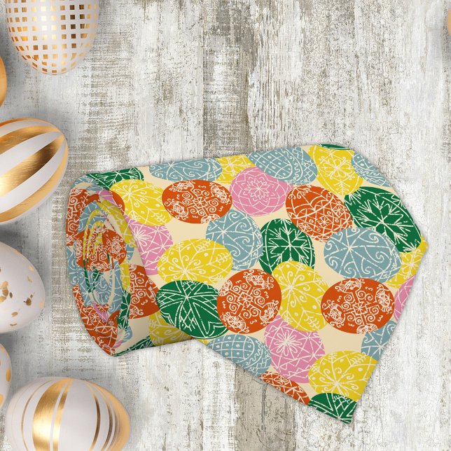 Ukrainische Pysanky dekorierte Ostereier Gemustert Krawatte (Von Creator hochgeladen)