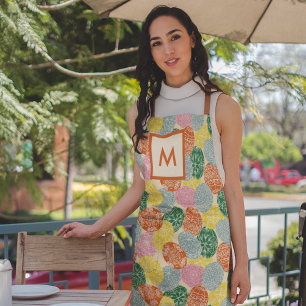 Ukrainische Pysanky dekorierte Ostereier Monogramm Schürze