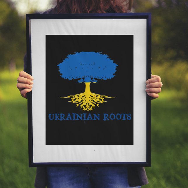 Ukrainische Roots-Tree-Silhouette Poster (Von Creator hochgeladen)
