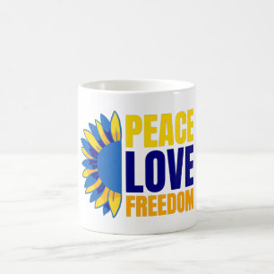Ukrainische Sonnenblume - Unterstützung der Ukrain Kaffeetasse