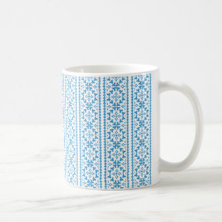 Ukrainische Stickerei Blue Vyshyvanka Kaffeetasse