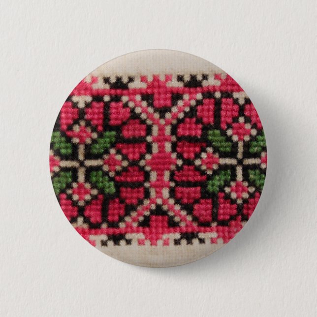 Ukrainische Stickerei Button (Vorderseite)