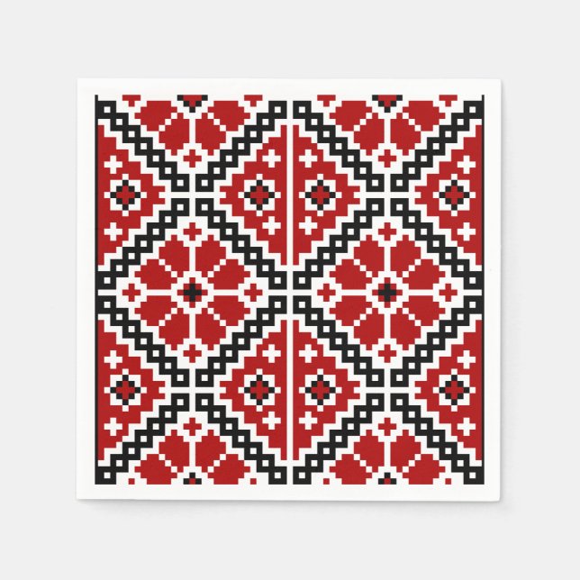 Ukrainische Stickerei Serviette (Vorderseite)