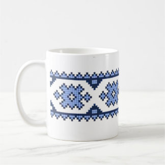 ukrainische Stickereiverzierungen Kaffeetasse