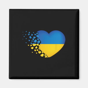 Ukrainische Symbole Ukrainische Flagge Herz Liebe  Magnet