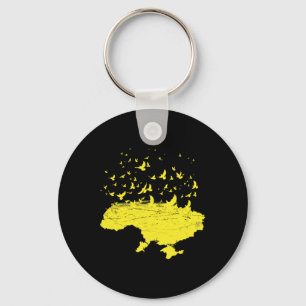 Ukrainische Symbole Ukrainische Ukraine Karte Frei Schlüsselanhänger