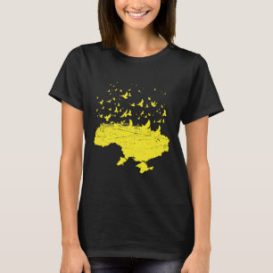 Ukrainische Symbole Ukrainische Ukraine Karte Frei T-Shirt