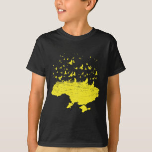 Ukrainische Symbole Ukrainische Ukraine Karte Frei T-Shirt