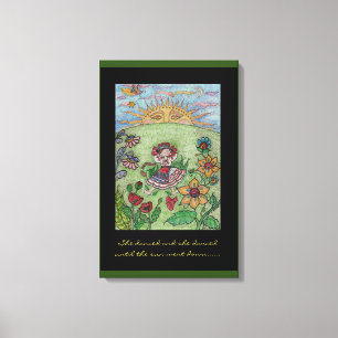 Ukrainische Tänzer-Volkskunst Leinwanddruck