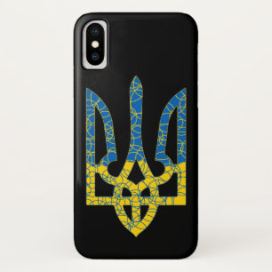 Ukrainische trident texturierte Flagge der Ukraine Case-Mate iPhone Hülle