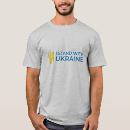 Ukrainische Tryzub (Trident) Ich stehe mit der Ukr T-Shirt