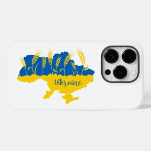 Ukrainische Typografie und Weizenohr auf ukrainisc Case-Mate iPhone 14 Pro Hülle