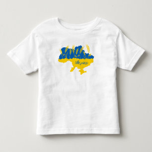 Ukrainische Typografie und Weizenohr auf ukrainisc Kleinkind T-shirt