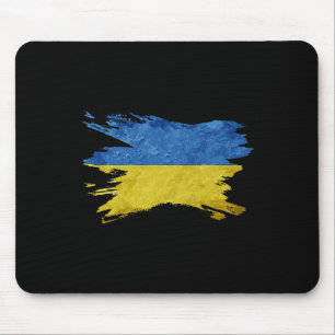 Ukrainische Ukraine-Flagge Vintage-Ukraine-Flagge Mousepad
