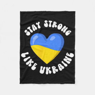 Ukrainische Unterstützung Ukraine-Flagge Ukrainisc Fleecedecke