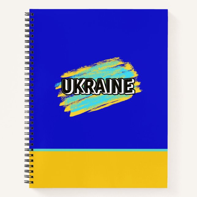 Ukrainische Vibes Notizbuch (Vorderseite)