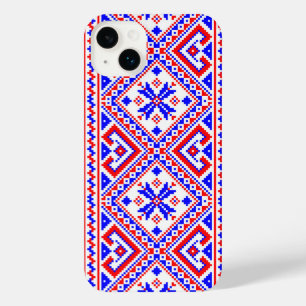 Ukrainische Volksgruppe Stickerei Grenze Tradition iPhone 14 Plus Hülle