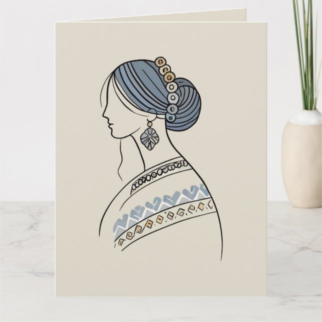 Ukrainische Volkskunst Grußkarte Karte (Vorderseite)