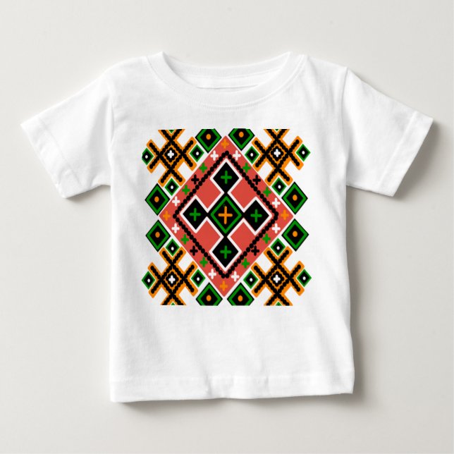 Ukrainische Volkskunst Inspiriert Baby T-shirt (Vorderseite)