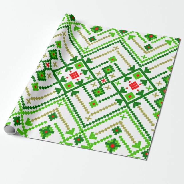 Ukrainische Volkskunst Inspiriert Geschenkpapier (Ungerollt)