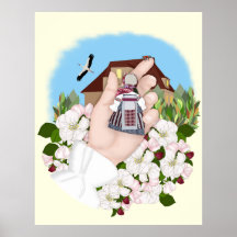 Ukrainische Volksmüte, Motanka. Native Zuhause