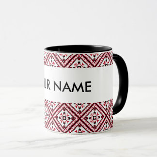 Ukrainische Vyshyvanka Stickerei Tasse