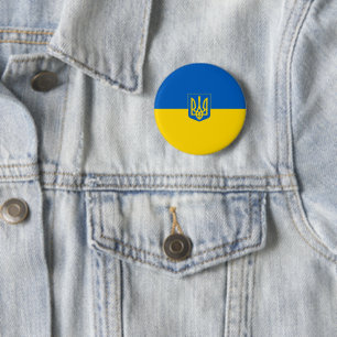 Ukrainische Wappen Button