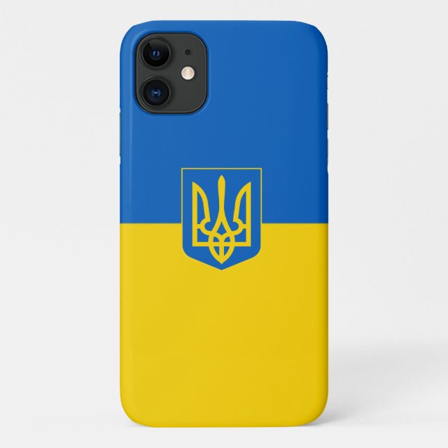 Ukrainische Wappen Case-Mate iPhone Hülle (Rückseite)