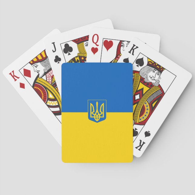 Ukrainische Wappen Spielkarten (Rückseite)