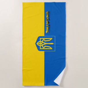 Ukrainische Wappen Strandtuch