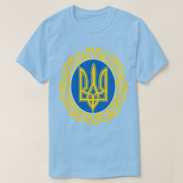 Ukrainische Wappen-T - Shirt (Design vorne)