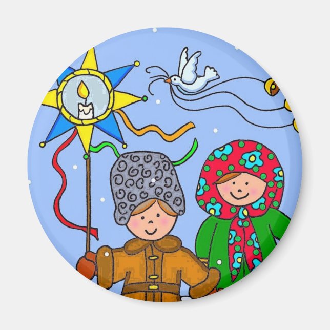 Ukrainische Weihnachtslieder Magnet (Vorne)