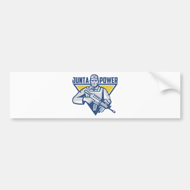 Ukrainischer Armee-Junta-Power Autoaufkleber (Vorne)