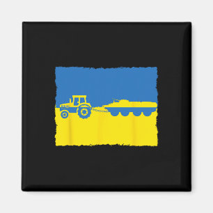 Ukrainischer Bauer stiehlt einen russischen Panzer Magnet
