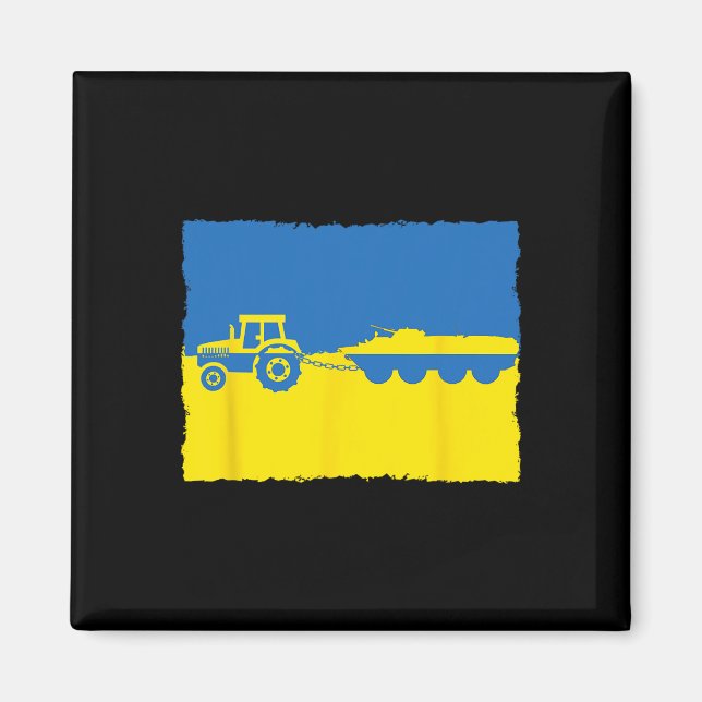 Ukrainischer Bauer stiehlt einen russischen Panzer Magnet (Vorne)