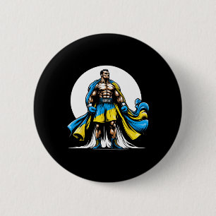 Ukrainischer Boxer Patriotischer Boxkämpfer Ukrain Button