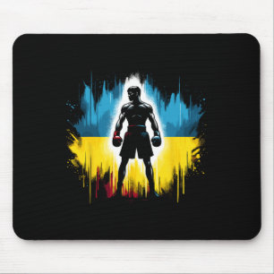 Ukrainischer Boxer Patriotischer Boxkämpfer Ukrain Mousepad